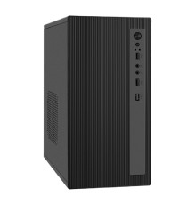 Exegate EX299218RUS Корпус Minitower ExeGate BAA-303M-UNS450 (mATX, БП UNS450 с вент. 12см, 2*USB, HD Audio, черный)