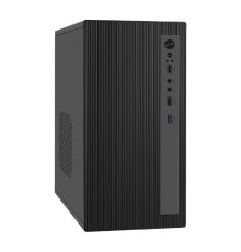 Exegate EX299221RUS Корпус Minitower ExeGate BAA-303MU-UNS400 (mATX, БП UNS400 с вент. 12см, 2*USB+1*USB3.0, HD Audio, черный)