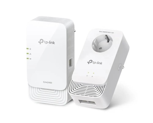 [Сетевое оборудование] TP-Link PGW2440 KIT G.hn2400 Комплект гигабитных Powerline-адаптеров с AX1800 Wi-Fi 6 
