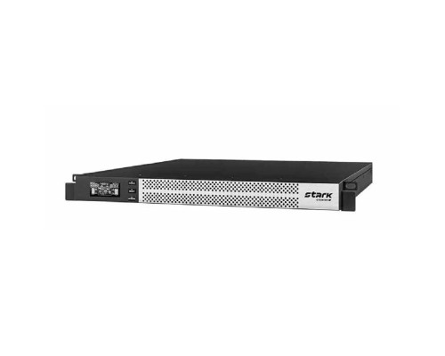 [STARK - ИБП 1ф (Однофазные)] STARK SC 6000 ONLINE RM 1U ИБП 6000 ВА/5400 Вт {Online, Rack/Tower, 110-300В, клеммы, Smart-slot, USB, RS232, БЕЗ АКБ - внешние батареи 16 шт от 5Ач до 120 Ач}