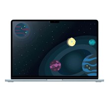 Apple MacBook Air 15-inch 2025 [MC7D4ZA/A] (КЛАВ.РУС.ГРАВ.) Sky Blue 15.3