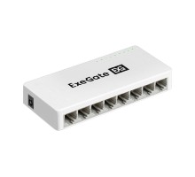 Exegate EX298688RUS Коммутатор неуправляемый ExeGate EDGS-1008C (8-портовый гигабитный UTP 10/100/1000 Base-T, с функцией энергосбережения (EEE), настольный/настенный)