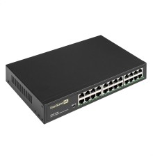Exegate EX298696RUS Коммутатор неуправляемый ExeGate EDGS-1024D (24-портовый гигабитный UTP 10/100/1000 Base-T, металлический корпус, с возможностью установки в стойку, с функцией энергосбережения (EE