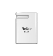 Netac USB Drive 128GB U116  <NT03U116N-128G-32WH>, USB3.2, миниатюрная пластиковая белая