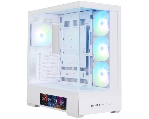 [Корпус] Корпус для ПК Zalman P40 DS White ATX Mid Tower PC Case, 120mm ARGB Fanx4
