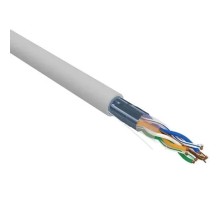 Rexant (02-0025-R) Кабель витая пара F/UTP, CAT 5e, PVC, 4x2x0,52 мм, 24AWG, INDOOR, SOLID, серый, 305м, РФ