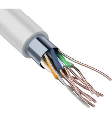 Rexant (01-0169-R) Кабель витая пара F/UTP, CAT 5e, ZH нг(А)-HF, 4PR, 24AWG, INDOOR, SOLID, серый, 305м, РФ