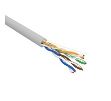 Rexant (01-0052-R) Кабель витая пара U/UTP, CAT 5e, PVC, 4PR, 24AWG, INDOOR, SOLID, серый, 305м, серия LIGHT, РФ