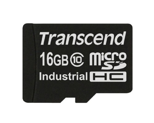 [карты памяти] Промышленная карта памяти Micro SecureDigital 16GB Transcend 10I, Class 10 MLC, темп. режим от -40? до +85?, без адаптера (TS16GUSDC10I)