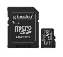 Micro SecureDigital 128GB Kingston  Canvas Select Plus Gen3 150MB/s A1, с адаптером