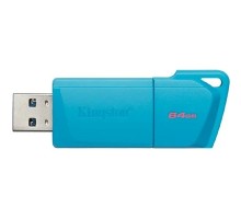 Kingston USB Drive 64GB USB 3.2 DT Exodia M DTXM - NEON (AQUA BLUE) 