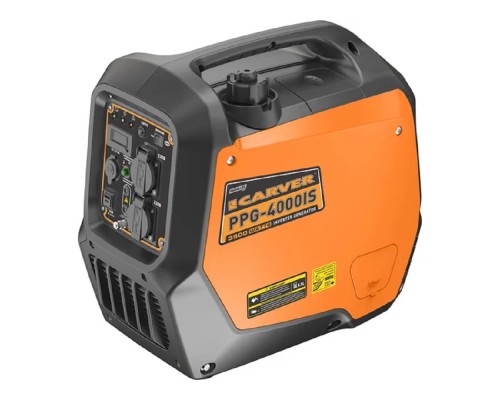 [Генераторы] Генератор CARVER  PPG -4000IS инверторный [01.020.00054] { (2,8/3 кВт, 220В, 2 розетки, USB, дисплей) (20шт/под) }