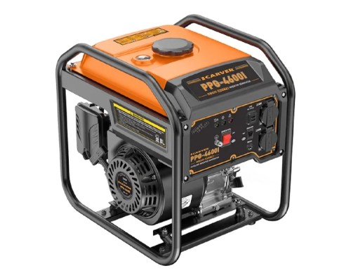 [Генераторы] Генератор CARVER  PPG -4600I инверторный [01.020.00055] { (3,5/3,8 кВт, 220В, 2 розетки, USB)(24шт/пал) }
