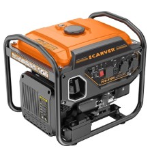 Генератор CARVER  PPG -5100I инверторный [01.020.00056] { (4,2/4,5 кВт, 220В, 2 розетки, USB, дисплей) (16шт/пал) }