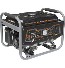 Генератор CARVER PPG- 3600А бензин [01.020.00011] { (LT-168F-1, 2,5/2,8кВт, 220В, бак15л)(16шт/пал) }