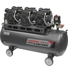 Компрессор Парма K-4500/100БМ [02.014.00009] { (безмаслян. 3*1500 Вт, 100л, 711 л/м)(6шт/пал) }