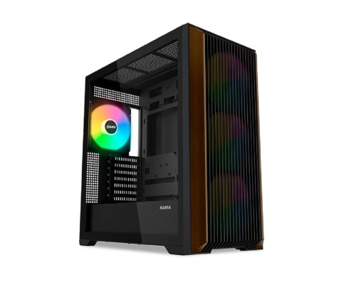 [Корпуса] Case SAMA Z60 Black, Midi-Tower, TG, 4x140mm ARGB, 2xUSB 3.0 + 1xUSB 3.1 Type-C, E-ATX, ATX, mATX, mITX Black