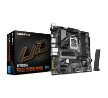 Материнская плата Gigabyte B760M DS3H WIFI6E GEN5 B760 Socket-1700 4xDDR5, 4xSATA3, RAID, 2xM.2, 1xPCI-E16x, 3xUSB3.2, 1xUSB3.2 Type C, D-Sub, 2xDP, HDMI, 2.5Glan, mATX