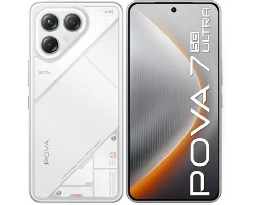 [смартфон] Tecno Pova 7 Ultra 5G 256Gb 12Gb белый моноблок 3G 4G 6.8