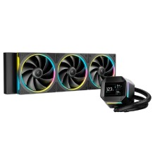 Кулер с водяным охлаждением Deepcool  LM360 ARGB Soc-AM5/AM4/1200/1700/1851 черный 4-pin 19-36dB Al LCD 250W 1729gr Ret (R-LM360-BKDMMC-1)