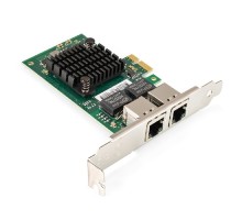 Exegate EX299699RUS Сетевой адаптер ExeGate EXE-I350-T2V1 (PCI-E x1, порты 2xRJ45 (медные), 10/100/1000Mbps, Gigabit NIC Intel Chipset NHI350AM2)