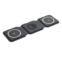 Rexant (18-7088) Беспроводное зарядное устройство с MagSafe 3в1, Qi, 15Вт, черный 