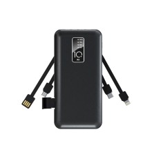 Rexant (30-2038) Портативное зарядное устройство Power Bank (аккумуляторная батарея) 10000 mAh, черное 