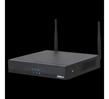 DAHUA DHI-NVR2104HC-W 4-канальный IP-видеорегистратор H.265+ c W-Fi и ИИ  до 80Мбит/с;  1 SATA III до 20Тбайт;  1 HDMI, 1 VGA;  1 RJ45 100Мбит/с, Wi-Fi 2.4ГГцвидеоаналитика