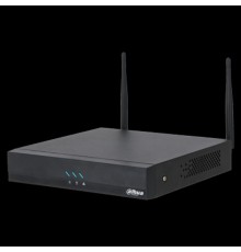 DAHUA DHI-NVR2104HC-W 4-канальный IP-видеорегистратор H.265+ c W-Fi и ИИ  до 80Мбит/с;  1 SATA III до 20Тбайт;  1 HDMI, 1 VGA;  1 RJ45 100Мбит/с, Wi-Fi 2.4ГГцвидеоаналитика