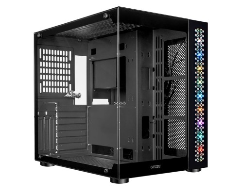 [корпус] Ginzzu V501 закаленное стекло 1*USB 3.0,1*USB 2.0, AU ATX