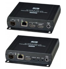HKM01-4K HDMI KVM удлинитель (комплект приёмник + передатчик) по Ethernet до 140м (CAT5e), до 150м (CAT6) для передачи HDMI(1.