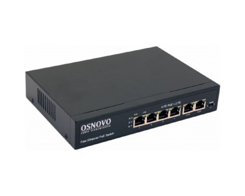 [Коммутаторы, модули, беспроводное оборудование] SW-20600(80W) PoE коммутатор Fast Ethernet на 6 RJ45 портов.