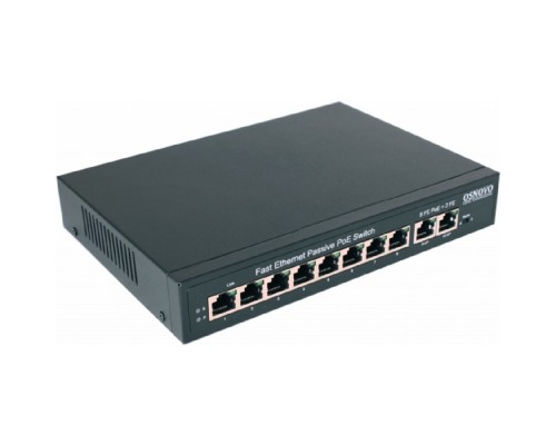 [Коммутаторы, модули, беспроводное оборудование] SW-21000/A(120W) Passive PoE коммутатор Fast Ethernet на 10 портов.