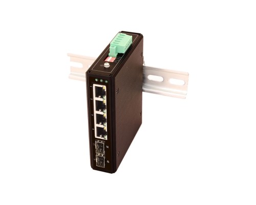 [Коммутаторы, модули, беспроводное оборудование] SW-80402-I(port 60W,240W) Промышленный PoE коммутатор Gigabit Ethernet на 6 портов.
