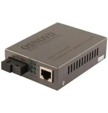OMC-100-11S5a Оптический Fast Ethernet медиаконвертер для передачи Ethernet по одному волокну одномодового оптического кабеля до 20км.