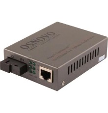 OMC-100-11S5b Оптический Fast Ethernet медиаконвертер для передачи Ethernet по одному волокну одномодового оптического кабеля до 20км.