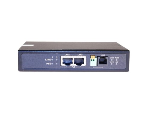 [Блоки питания, Аксессуары] TR-IP2PoE Удлинитель Ethernet (VDSL) на 2 порта до 3000м с функцией PoE.