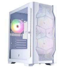 1STPLAYER Корпус DK D4-M ARGB White / mATX / 2x140mm & 1x120mm ARGB fans / D4-M-WH-2F7-14-W-1F7-W