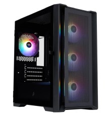 1STPLAYER Корпус TRILOBITE T4 MESH FRGB Black / mATX / 4x120mm FRGB fans / T4-BK-4F1
