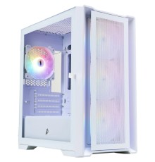 1STPLAYER Корпус TRILOBITE T4 MESH FRGB White / mATX / 4x120mm FRGB fans / T4-WH-4F1-W