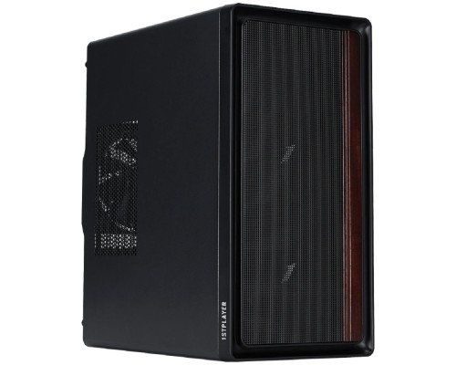 [Корпус] 1STPLAYER Корпус WD1 Black / mATX / 3x120mm fans / WD1-BK-3F