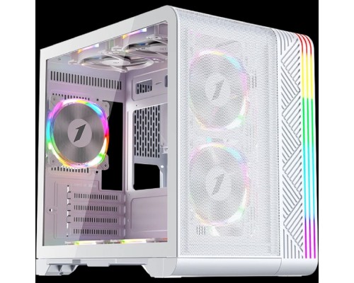 [Корпус] 1STPLAYER Корпус VT5 ARGB White / mATX / 3x120mm ARGB fans / VT5-WH-3FS7-W