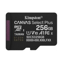 Micro SecureDigital 256GB Kingston SDCS3/256GBSP Canvas Select Plus V10 A1 w/o adapter