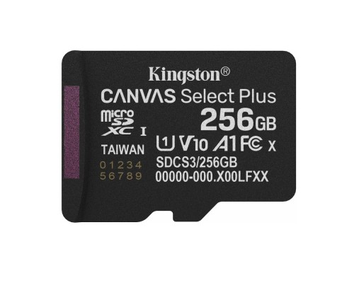 [Карта памяти ] Micro SecureDigital 256GB Kingston SDCS3/256GBSP Canvas Select Plus V10 A1 w/o adapter