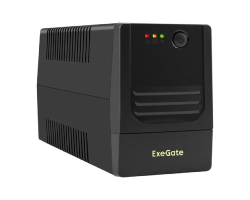 [ИБП] Exegate EX299486RUS ИБП ExeGate Power NB-850.LED.AVR.4C13 (850VA/510W, LED, AVR, 4*C13, батарея 12V 9Ah, Black)