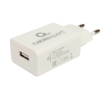 Cablexpert зарядное устройство, 10.5Вт, 2.1А, 1xUSB, белый, пакет (серия 25/68) (MP3A-PC-68) 23604