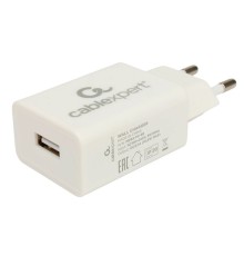 Cablexpert зарядное устройство, 10.5Вт, 2.1А, 1xUSB, белый, пакет (серия 25/68) (MP3A-PC-68) 23604