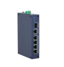 DAHUA DH-CHS4106-4ET 6-портовый коммутатор облачный 4 RJ45 10/100Мбит/с, 1 RJ45 10/100/1000Мбит/с (uplink), 1 SFP 1000Мбит/с (uplink  IP30, IK06; DIN-рейку