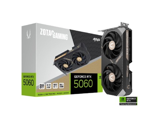 [Видеокарта] Видеокарта ZOTAC GAMING GeForce RTX 5060 TWIN EDGE OC NV 8Gb GDDR7 128 bit  2280/2527 MHz  3*DP/HDMI 2*FAN (ZT-B50600H-10M)  RTL