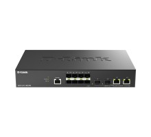 D-Link DGS-1210-10XS/ME/C1A Управляемый L2 коммутатор с 8 портами 1000Base-X SFP и 2 комбо-портами 10GBase-T/SFP+